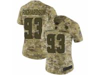 Women Nike Minnesota Vikings #93 Sheldon Richardson Limited Camo 2018 Salute to Service NFL Jersey