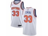Women Nike New York Knicks #33 Patrick Ewing White NBA Jersey - Association Edition