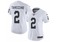 Women Nike Oakland Raiders #2 Giorgio Tavecchio White Vapor Untouchable Limited Player NFL Jersey