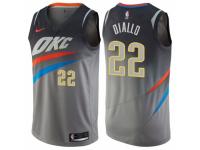 Women Nike Oklahoma City Thunder #22 Hamidou Diallo  Gray NBA Jersey - City Edition