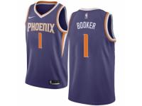 Women Nike Phoenix Suns #1 Devin Booker  Purple Road NBA Jersey - Icon Edition