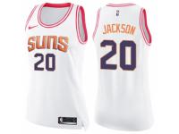 Women Nike Phoenix Suns #20 Josh Jackson Swingman White/Pink Fashion NBA Jersey