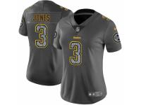 Women Nike Pittsburgh Steelers #3 Landry Jones Gray Static Vapor Untouchable Game NFL Jersey