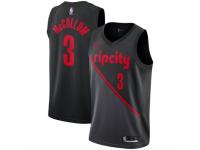 Women Nike Portland Trail Blazers #3 C.J. McCollum  Black NBA Jersey - 2018/19 City Edition