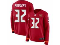 Women Nike Tampa Bay Buccaneers #32 Jacquizz Rodgers Limited Red Therma Long Sleeve NFL Jersey