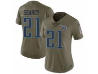 Women Nike Tennessee Titans #21 DaNorris Searcy Limited Olive 2017 Salute to Service NFL Jersey
