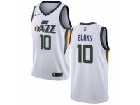 Women Nike Utah Jazz #10 Alec Burks  NBA Jersey - Association Edition