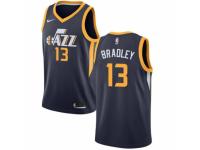 Women Nike Utah Jazz #13 Tony Bradley  Navy Blue Road NBA Jersey - Icon Edition