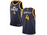 Women Nike Utah Jazz #4 Adrian Dantley  Navy Blue Road NBA Jersey - Icon Edition