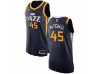 Women Nike Utah Jazz #45 Donovan Mitchell Navy Blue Road NBA Jersey - Icon Edition