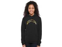 Women San Diego Chargers Pro Line Black Gold Collection Pullover Hoodie