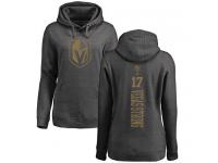 Women's Adidas NHL Vegas Golden Knights #17 Vegas Strong One Color Backer Charcoal Pullover Hoodie Adidas