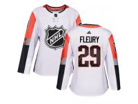 Women's Adidas NHL Vegas Golden Knights #29 Marc-Andre Fleury Authentic Jersey White 2018 All-Star Pacific Division Adidas
