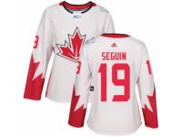 Women's Adidas Team Canada #19 Tyler Seguin Premier White Home 2016 World Cup Hockey Jersey