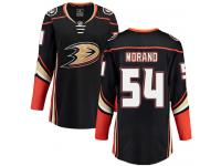 Women's Anaheim Ducks #54 Antoine Morand Authentic Black Home Breakaway NHL Jersey