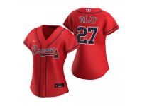 Women's Atlanta Braves Austin Riley Nike Red 2020 Alternate Jersey