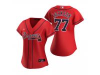 Women's Atlanta Braves Luke Jackson Nike Red 2020 Alternate Jersey