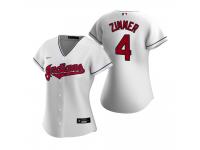 Women's Cleveland Indians Bradley Zimmer Nike White 2020 Home Jersey