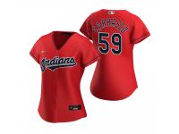 Women's Cleveland Indians Carlos Carrasco Nike Red 2020 Alternate Jersey
