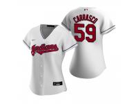 Women's Cleveland Indians Carlos Carrasco Nike White 2020 Home Jersey