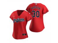 Women's Cleveland Indians Tyler Naquin Nike Red 2020 Alternate Jersey