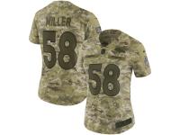 Women's Denver Broncos Von Miller Nike Camo Salute To Service Jersey