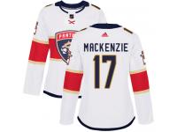 Women's Florida Panthers #17 Derek MacKenzie Reebok White Away Authentic NHL Jersey