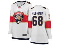 Women's Florida Panthers #68 Mike Hoffman White Away Breakaway NHL Jersey