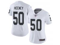 Women's Limited Ben Heeney #50 Nike White Road Jersey - NFL Oakland Raiders Vapor Untouchable