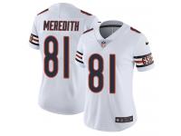 Women's Limited Cameron Meredith #81 Nike White Road Jersey - NFL Chicago Bears Vapor Untouchable