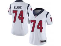 Women's Limited Chris Clark #74 Nike White Road Jersey - NFL Houston Texans Vapor Untouchable