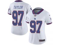 Women's Limited Devin Taylor #97 Nike White Jersey - NFL New York Giants Rush