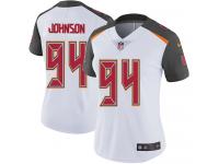 Women's Limited George Johnson #94 Nike White Road Jersey - NFL Tampa Bay Buccaneers Vapor