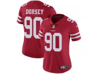 Women's Limited Glenn Dorsey #90 Nike Red Home Jersey - NFL San Francisco 49ers Vapor Untouchable
