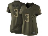 Women's Limited Jake Elliott #3 Nike Green Jersey - NFL Cincinnati Bengals Salute to Service
