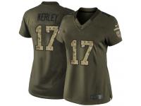 Women's Limited Jeremy Kerley Green Jersey Salute To Service #17 NFL San Francisco 49ers Nike