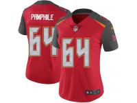 Women's Limited Kevin Pamphile #64 Nike Red Home Jersey - NFL Tampa Bay Buccaneers Vapor