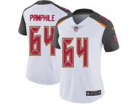 Women's Limited Kevin Pamphile #64 Nike White Road Jersey - NFL Tampa Bay Buccaneers Vapor