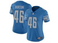 Women's Limited Michael Burton #46 Nike Light Blue Home Jersey - NFL Detroit Lions Vapor Untouchable
