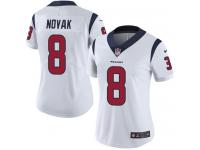 Women's Limited Nick Novak #8 Nike White Road Jersey - NFL Houston Texans Vapor Untouchable