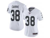 Women's Limited T.J. Carrie #38 Nike White Road Jersey - NFL Oakland Raiders Vapor Untouchable