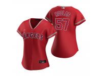 Women's Los Angeles Angels Hansel Robles Nike Red 2020 Alternate Jersey