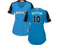 Women's Majestic Tampa Bay Rays #10 Corey Dickerson Blue American League 2017 MLB All-Star MLB Jersey