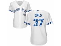 Women's Majestic Toronto Blue Jays #37 Jason Grilli White Home MLB Jersey
