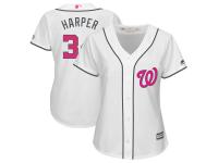 Women's New Washington Nationals Bryce Harper Majestic White Mother's Day Cool Base Jersey