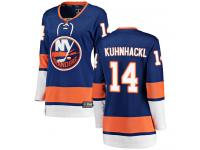 Women's New York Islanders #14 Tom Kuhnhackl Royal Blue Home Breakaway NHL Jersey