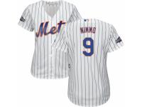 Women's New York Mets #9 Brandon Nimmo Majestic Home 2016 Postseason Cool Base