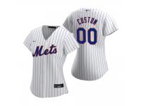 Women's New York Mets Custom Nike White 2020 Home Jersey