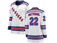 Women's New York Rangers #22 Kevin Shattenkirk White Away Breakaway NHL Jersey