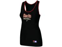Women's Nike Arizona Diamondbacks Tri-Blend Racerback Stretch Tank Top Black
